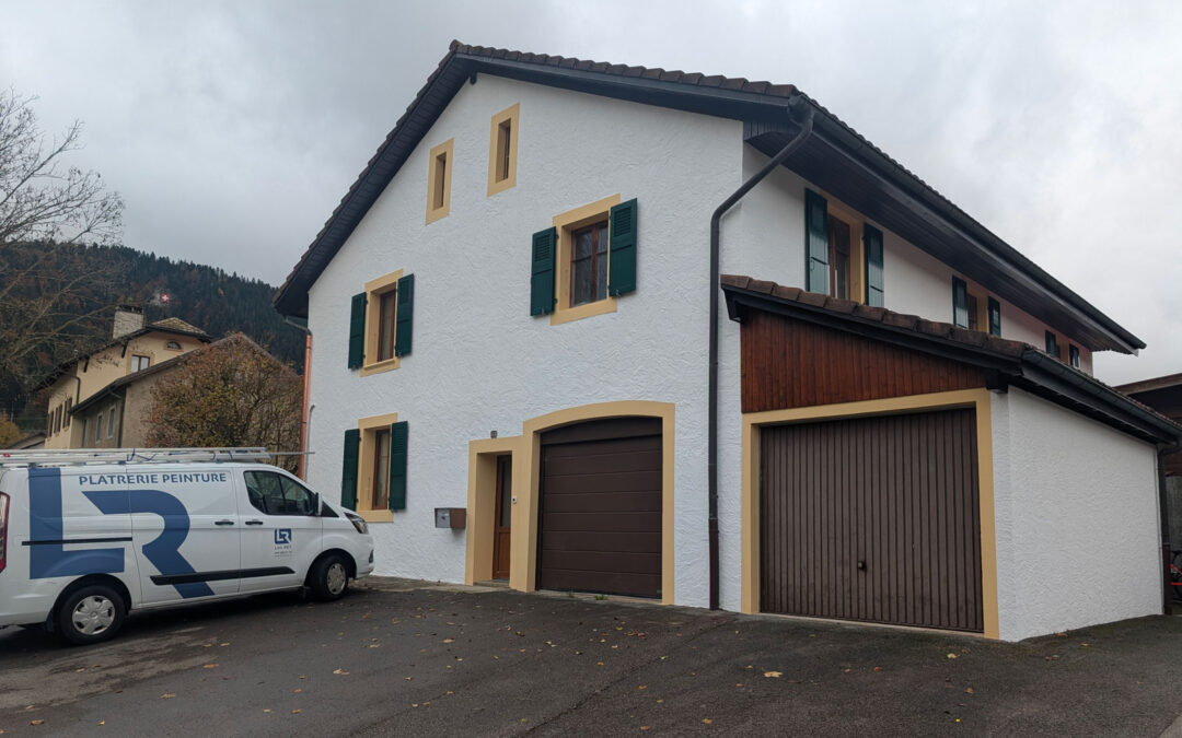 Façade en peinture – Avant/après